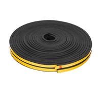BESPORTBLE Tira de Sellado Función Cortavientos Autoadhesiva para Puertas y Ventanas E Tipo de EpdM Negro para Puertas Correderas sin Marco y Armarios
