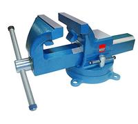 Bessey BV-DF6SB - Visa de banco de trabajo pesado de 6" con pipe jaws, martillo, tono azul