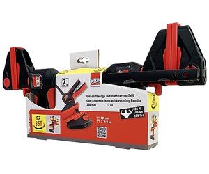 BESSEY EZ360-SET - Juego de 2 tornillos de apriete monomanual con mango giratorio 360° de 300mm de apertura