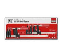 Bessey Juego de abrazaderas de barra estilo embrague 600 libras.