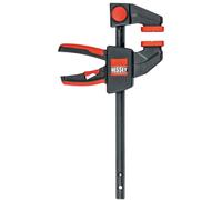 BESSEY Serie EHK - Fuerza de sujeción de 45 kg, 15 cm, juego de abrazaderas de bajante EHKM06, 6 cm de profundidad, abrazaderas para madera, carpintería, carpintería, para trabajos de reparación y
