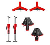 BESSEY Soporte de techo STE55-SET, recorrido de ajuste 400-550 mm, estable ayuda de montaje en juego de 2 unidades, fijación rápida para montaje, paneles en seco y construcción de interiores