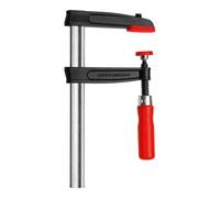 Bessey TPN30BE - Tornillo de apriete con mordazas de fundición maleable | La robusta virola con riel estable permite una fijación precisa y segura de las piezas de trabajo con un manejo confiable