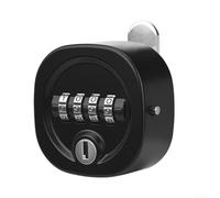 Besshepplo Cerradura de combinación mecánica de aleación de zinc con cilindro digital grande Código personalizado de cuatro dígitos a prueba de óxido para archivador, buzón, puerta de hierro