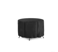Besshepplo Cubierta impermeable para parrilla de barbacoa para pequeñas mesas redondas de patio 210D Oxford con revestimiento plateado para sol, lluvia, nieve, polvo, chaqueta protectora para muebles