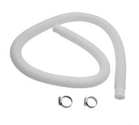 Besshepplo Manguera de piscina de 32 mm de diámetro, 1,5 m de longitud, tubo de repuesto flexible para bomba de filtro, calentador de succión y retorno de flujo de agua, jardín, patio, accesorio de