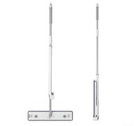 Besshepplo Mopa plana giratoria de 360 grados con mecanismo de autoescurrido y almohadilla de microfibra extragrande de 45 cm para una limpieza eficiente del suelo debajo de los muebles, mango