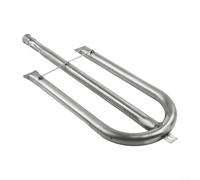 Besshepplo Parrilla de gas de acero inoxidable U Quemador Tubo 58cm Pieza de repuesto Placa de llama para barbacoa al aire libre Accesorios de horno Distribución eficiente del calor Entradas