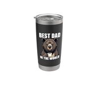 Best Dad In The World Vaso térmico de acero inoxidable de doble pared