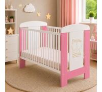 Best For Kids My Sweet Baby Cuna en 3 colores, cuna de 60 x 120 cm, sin colchón de espuma, color blanco, 4 piezas (rosa Princess sin colchón)