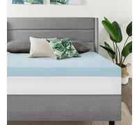 Best Price Mattress BPP-GM-4T - Protector de colchón (Espuma con Efecto Memoria, 4 Pulgadas), Azul, California King