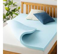 Best Price Mattress Cubrecolchón matrimonial - Cubrecolchón de Espuma viscoelástica de Gel de 1.5 Pulgadas con Almohadilla de colchón refrescante, tamaño matrimonial