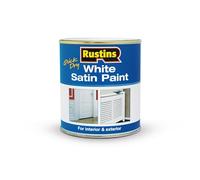 Best Price Square Paint, Satin White, Quick Dry, 500ML WHISW500 by RUSTIN'S