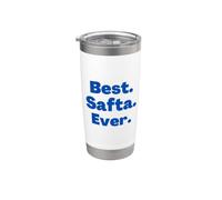 Best Safta Ever Hebrew Grandmother Jewish Grandmother azul Vaso térmico de acero inoxidable de doble pared