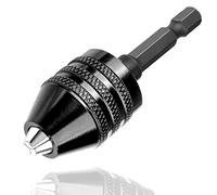 Bestgle Portabrocas de 0.5-3 mm, portabrocas de sujeción rápida, adaptador de portabrocas de 3 mandíbulas de aleación de alta calidad, fabricado multifunción, montaje rápido, mini portabrocas