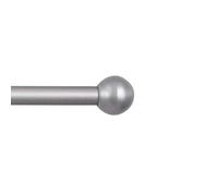 Bestlivings Topes para juego de estilo extensible, paquete de 2 unidades (plata/bola), diámetro interior de 13 mm y 16 mm de diámetro, decoración de diseño moderno para barra de cortina