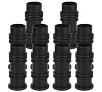 BESTOMZ 10 Piezas Conectores de Flujo de Agua para Caja de Plantación | Plástico Negro, Evita Encharcamientos y Favorece Aireación Radicular, Uso Exterior en Patio y Jardineras
