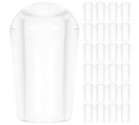BESTOMZ 100 Piezas Tapas de Punta de Rejilla PVC para Ganchos y Alambres | Protección Antidesgaste, Superficie Lisa y Bordes Redondeados, Uso en Perchas y Varillas Metálicas