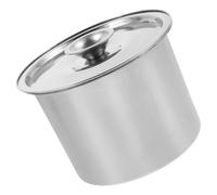 BESTOMZ Bote de Condimentos de Acero Inoxidable para Cocina, Apilable | Plata, Tapa Incluida, Diseño Moderno y Simple, Uso Portátil para Buffet y Restaurante