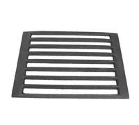 BESTOMZ Parrilla de Hierro Fundido Tamaño 27.5x19.5cm Rectangular Rejilla Resistente Seguridad Alimentaria y Fácil Almacenamiento para Barbacoa al Aire Libre para Chimenea y Camping