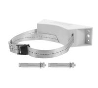BESTOMZ Soporte de cilindro de gas de pared con correa ajustable para tanque de 40L, PP y poliéster, blanco, para barcos y barcos de laboratorio