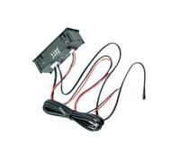 BESTOMZ Termómetro Digital para Coche con Reloj LED y Pantalla Nocturna, Fácil de Instalar sin Taladro, Material Plástico Verde Adecuado para Aire Acondicionado y Peceras