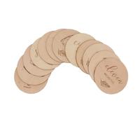 BESTonZON 12piezas Tarjetas Mensuales De Madera Para Bebés Discos De Para Capturar Momentos Especiales Accesorios Fotográficos Para Recién Nacidos Diseño Único y Adorable