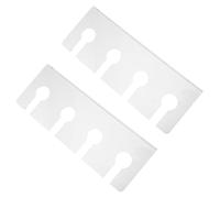 BESTonZON 2 Piezas Soporte Debajo de Transparente para Copas de Acrílico Vino y Organizador Colgante del Ahorro de Espacio y Estilo Moderno para Cocina Bar Armario