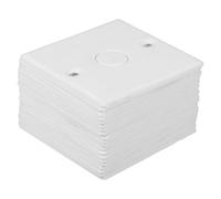BESTonZON 20 Unidades Cubiertas Fácil Instalación Resistentes de Placa de Interruptor de Plástico con Agujeros para Oficinas y Espacios Comerciales