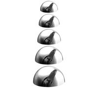 BESTonZON 5 Bolas de Acero Inoxidable para jardín, Bolas de Metal Decorativas para jardín, semiesféricas, as de Espejo, decoración de, para césped, a de Metal