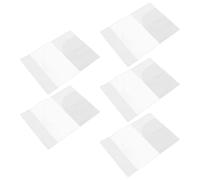 BESTonZON 5 Fundas Transparentes para Pasaporte Protector de PVC Organizador Ligero y Portátil para Viaje Funda Protectora de Documentos Paquete Múltiple para Uso Doméstico y Turístico