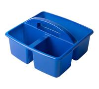BESTonZON Organizador de Almacenamiento de Papelería Azul de Plástico Ligero con Diseño de Compartimentos Múltiples y Adecuado para Estudiantes en Jardín de Infancia u Oficina para