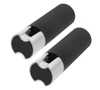 BESTOYARD 2 Piezas Pesos para Cordones de Cortina Negros, Hierro y Plástico | Accesorios para Verticales y Drapes, Protección Antiviento, Tirador Cuentas, Barra de Cortina Ajustable