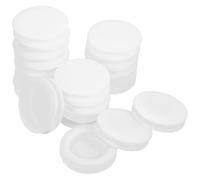 BESTOYARD 20 Tapones de Pvc para Huchas Capacidad Grande, Fáciles de Usar y Portátiles, Diseño Redondo Blanco para Diversas Ocasiones