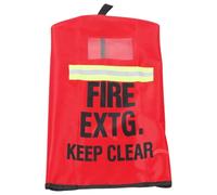 BESTOYARD Funda Protectora para Extintor de Incendios Rojo de 6kg Tejido Resistente, Tiras Reflectantes y Flexible para Uso Comercial y Exterior