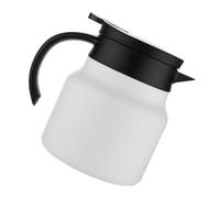 BESTOYARD Hervidor de Agua de Acero Inoxidable de 800ml Diseño Práctico y Conveniente para Picnic y Uso Doméstico, Botella Térmica de Color Blanco Excelente Conservación del Calor