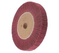 BESTOYARD Rueda de Pulido para Amoladora Angular Fibra de Nylon y Tela Abrasiva Marrón, Grano 320, Acabado Fino y Pulido Rápido para Uso Industrial y Doméstico
