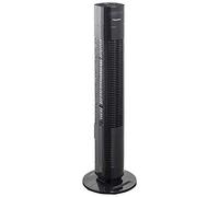 Bestron Ventilador de Columna con Función Giratoria, Temporizador y Control Remoto, Altura: 78 cm, Summer Breeze, 35 W, Negro