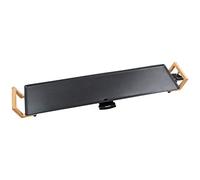 Bestron XXL Plancha electrica para cocinar en diseño ASIA, plancha cocina con revestimiento antiadherente, Parrilla eléctrica para hasta 8 personas, 1800 vatios, color: negro