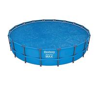 Cobertor Solar de Burbujas BESTWAY para Piscina Desmontable de varias medidas y modelos: rectangular y circular de fácil instalación sobre el agua. El plástico evita que el agua se ensucie y lo calien