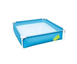 BESTWAY 56217 - Piscina Desmontable Tubular Infantil Mi Primera Piscina 122x122x30,5 cm