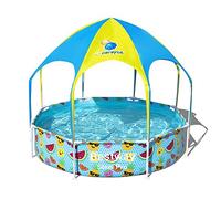 Bestway 56432 - Piscina Desmontable Tubular Infantil Splash-In-Shade con Parasol 244x51 cm