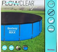 Bestway Lona Cobertor solar para piscina – Medidas varias (rect./oval./circular) – Instalación borde