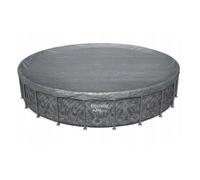 Cubierta premium resistente al invierno Bestway®, diámetro 671 cm, color gris, redonda