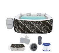 Spa de exterior hinchable lay-z hollywood de 180x66x180 cm imitación mármol