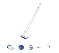 Bestway 8320510 - Kit mantenimiento limpiafondos con cesta y pértiga, 113x28x24 cm