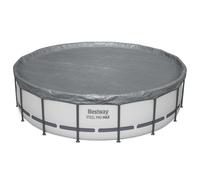 Bestway Cubierta para Piscina Ø4,88 m Redondo Poliéster Gris