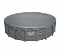 Bestway Cubierta para Piscina Ø5,49 m Redondo Poliéster Gris