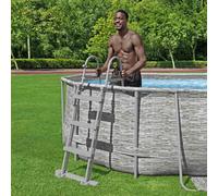 Bestway Escalera de piscina de 4 escalones Flowclear 107 cm