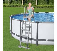 Bestway Escalera de seguridad para piscina 4 peldaños Flowclear 132 cm